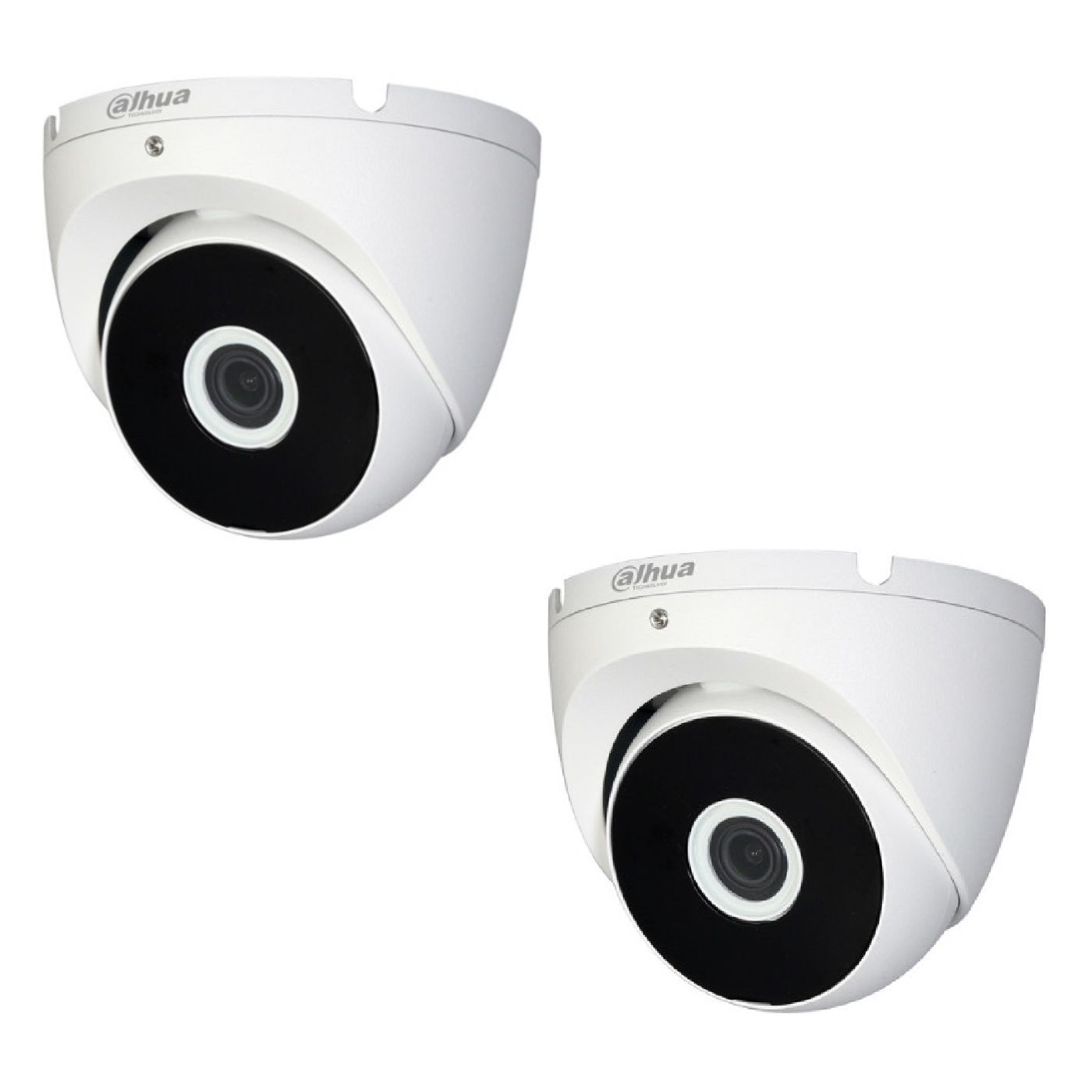 Zestaw monitoringu Dahua Cooper XVR 1TB - z 2 kamerami kopułkowymi Full HD, rejestratorem i dyskiem twardym 1 TB