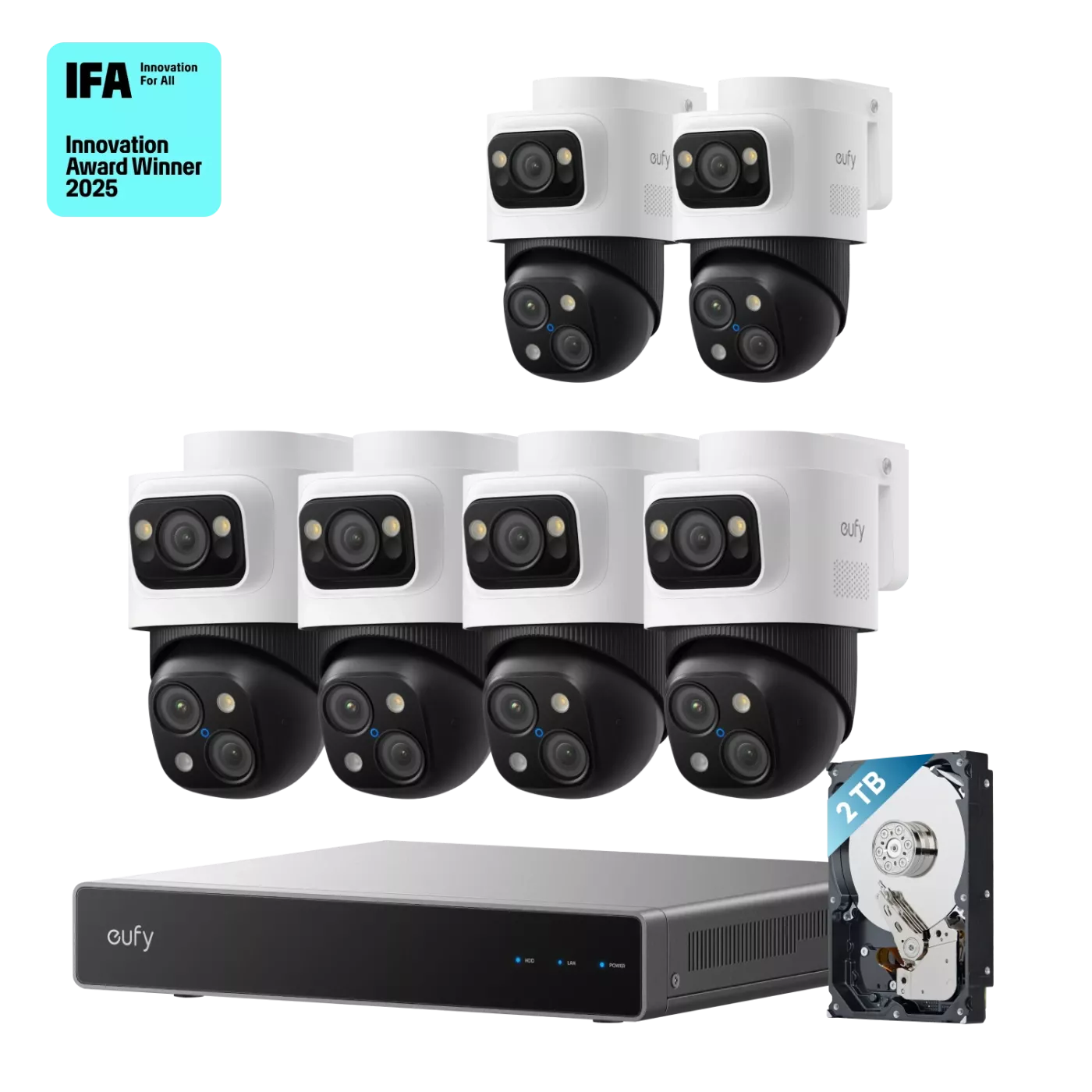Zestaw eufy PoE NVR Security System S4 Max + 2 PoE Cam S4 dodatkowe