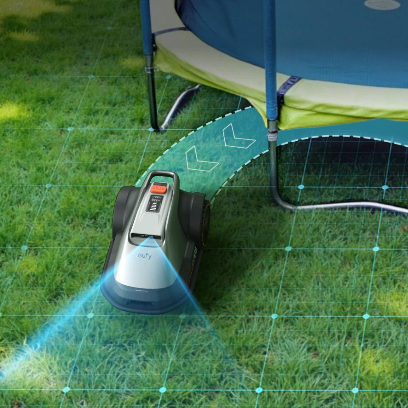 Robot koszący Eufy Robot Lawn Mower E18 - 1200 m², czarno-szary