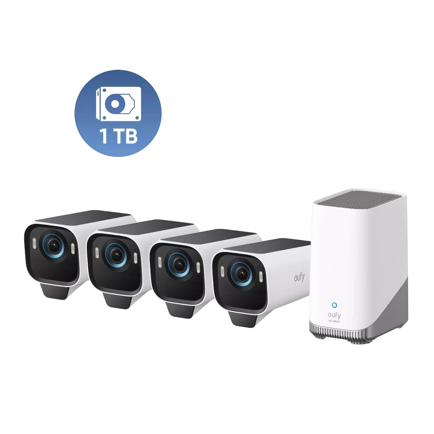Zestaw kamer Eufy Cam S3 Pro 4K 4-Cam Kit + HB3 + dysk 1TB