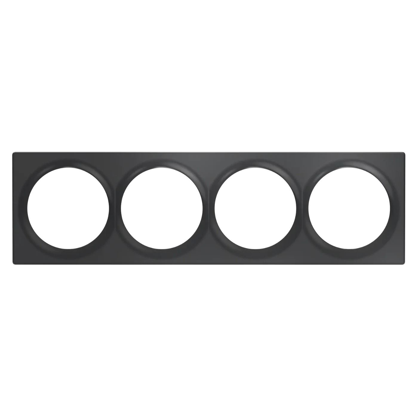 Poczwórna ramka montażowa FIBARO Quadruple cover plate antracyt (FG-Wx-PP-0009-8)