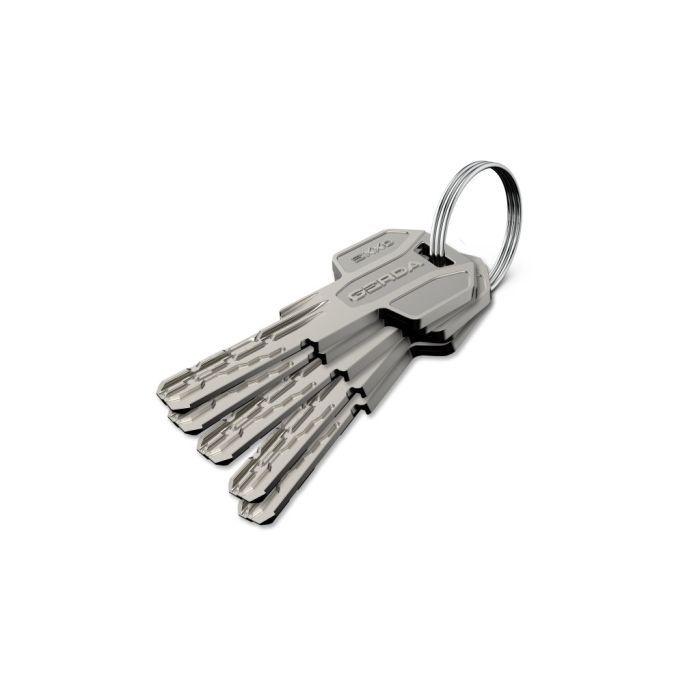 Wkładka modułowa GERDA EXXO SMART M G61/61 do smart zamków Tedee - gałka z bezpiecznym sprzęgłem, nikiel satyna, pudełko