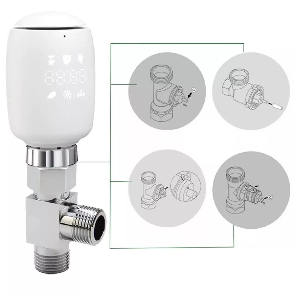 Inteligentna głowica termostatyczna Moes (ZTRV-ZX-TV05) Tuya Zigbee