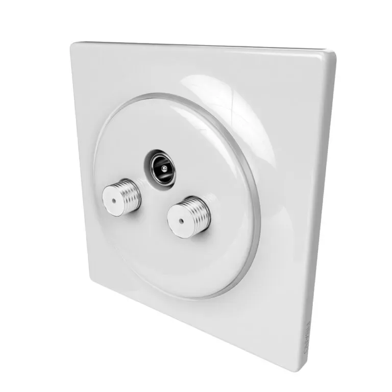 FIBARO Walli TV/FM Outlet biały (FGWTFEU-021)