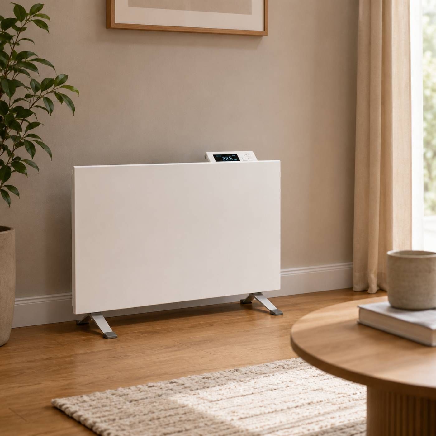 Grzejnik elektryczny Heatit WiFi Panel Heater - WiFi, Bluetooth, 600 W, Amazon Alexa, Google Home, biały
