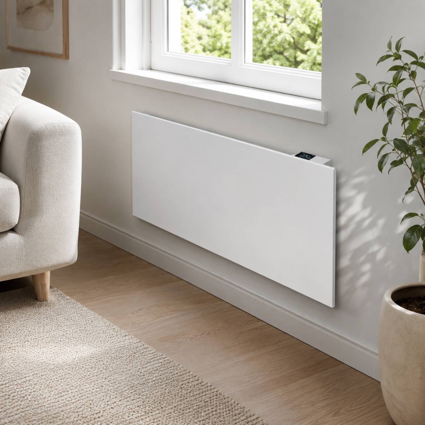 Grzejnik elektryczny Heatit WiFi Panel Heater - WiFi, Bluetooth, 1000 W, Amazon Alexa, Google Home, biały
