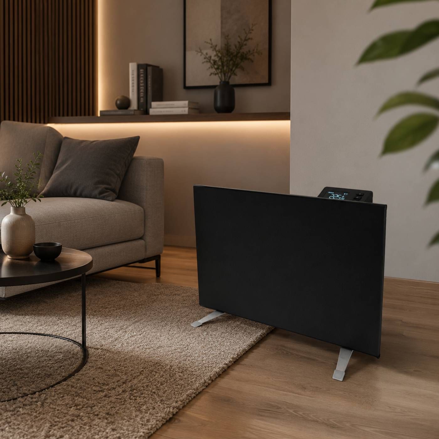 Grzejnik elektryczny Heatit WiFi Panel Heater - WiFi, Bluetooth, 600 W, czarny