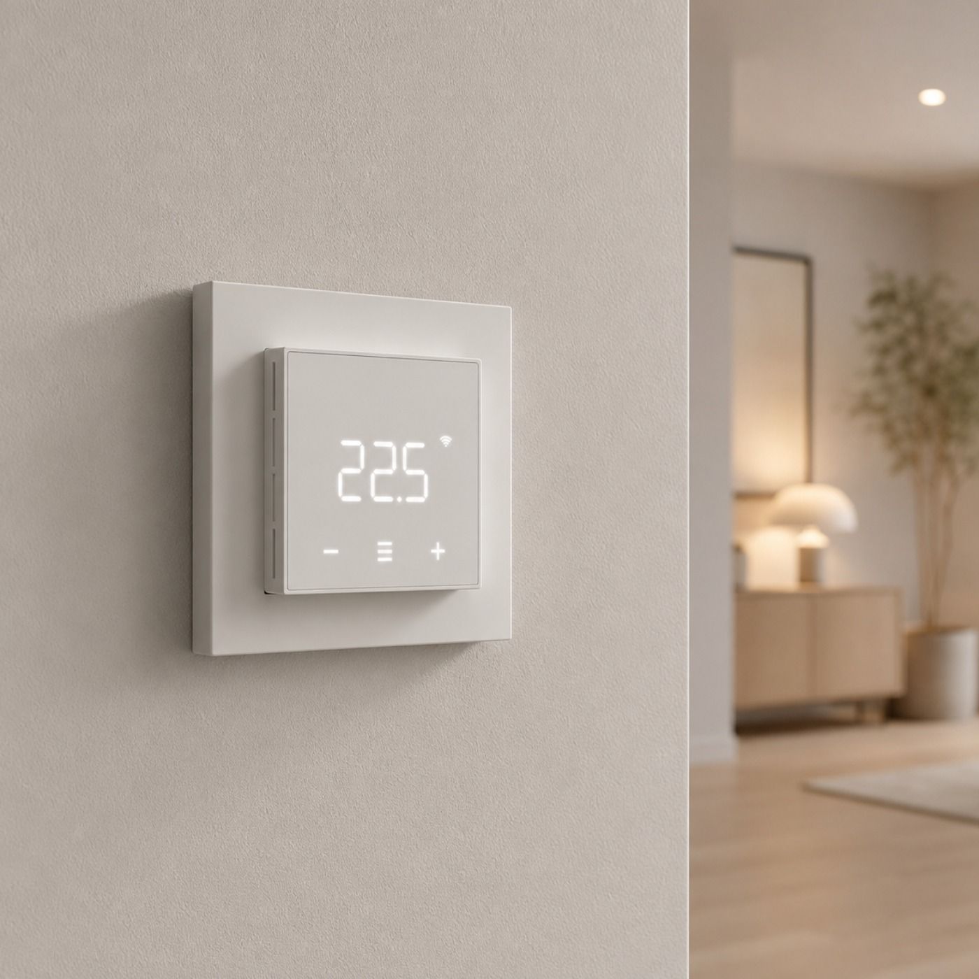 Termostat Heatit WiFi7 - Wi-Fi, Bluetooth, 3600 W, 16 A, biel sygnałowa (RAL 9003)