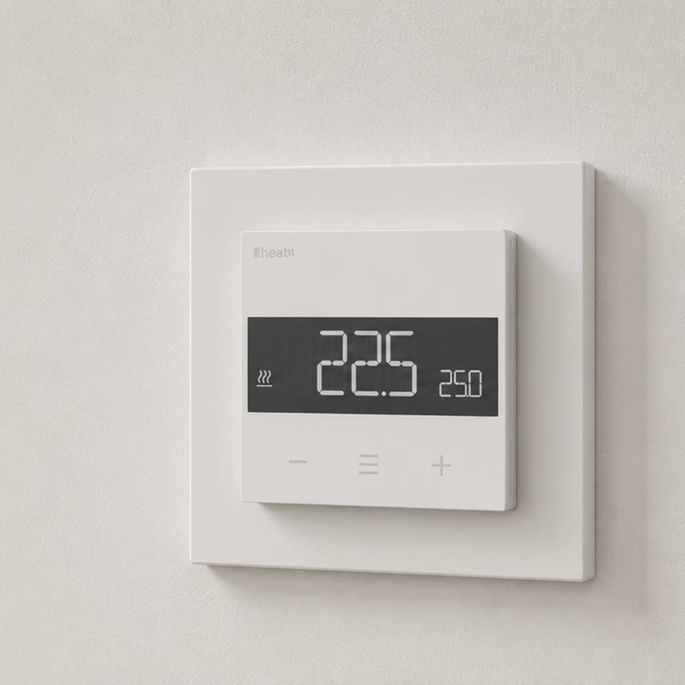 Termostat Heatit Z-TRM6 DC - Z-Wave, do sterowania kotłami, pompami ciepła oraz siłownikami, biały RAL 9003
