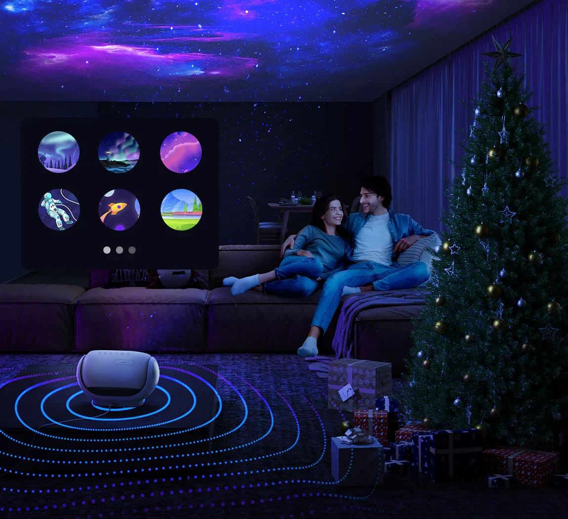 Projektor gwiazd, lampka nocna Govee Galaxy Light Projector Pro Wi-Fi, Bluetooth (H6092)