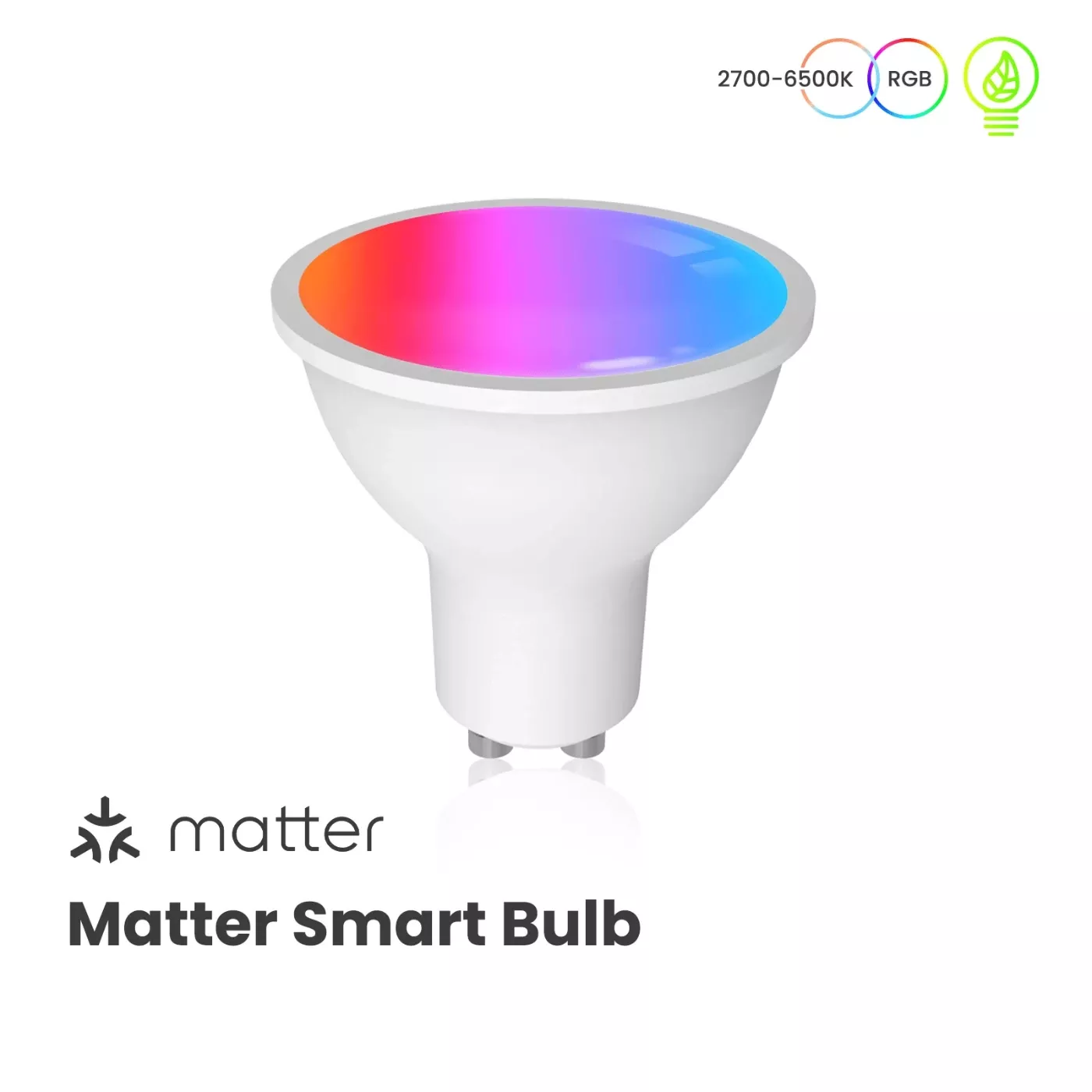 Inteligentna żarówka 5W RGB+CW GU10 Moes (MWB-TD5-RCW-GU10-MS) Tuya Matter Wi-Fi