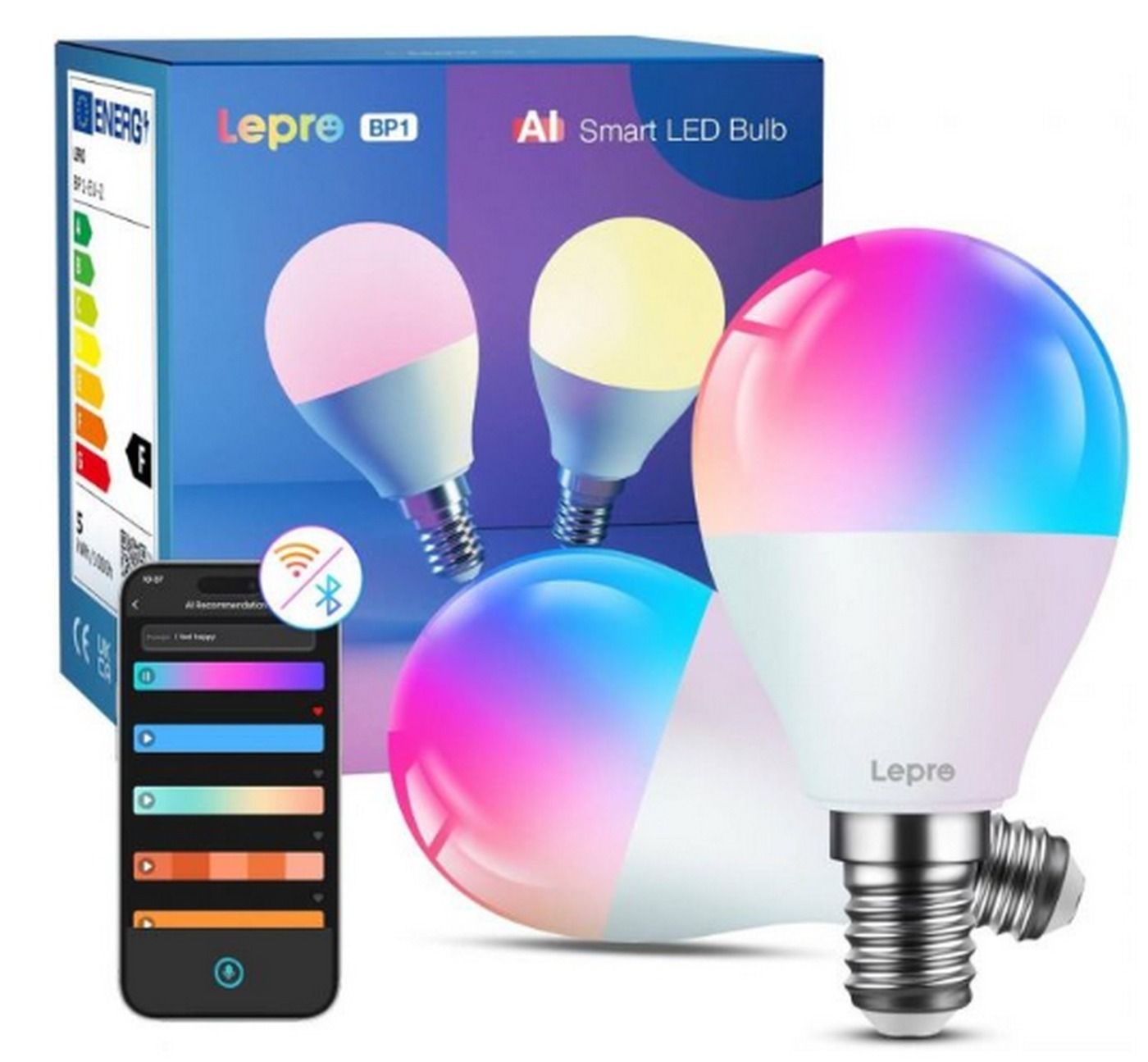 Inteligentna żarówka Lepro BP1 AI Smart Bulb E14 - 4 szt.