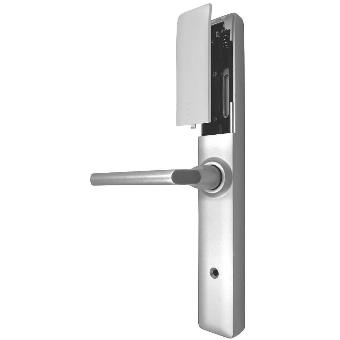 Klamka z kontrolerem dostępu EURA (ELH-20H4) srebrna