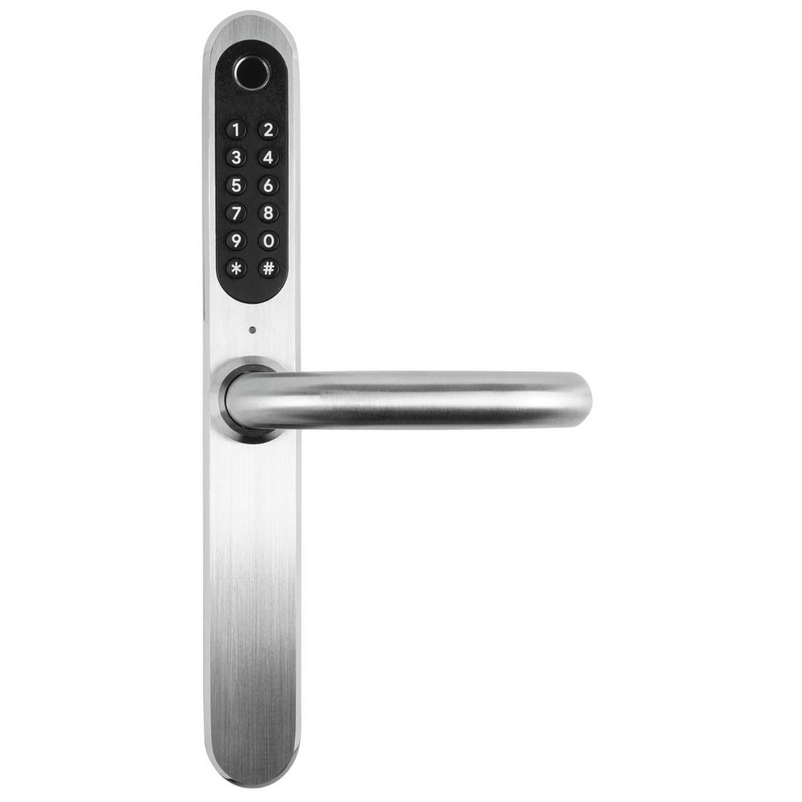 Klamka z kontrolerem dostepu EURA (ELH-30H4) Srebrna