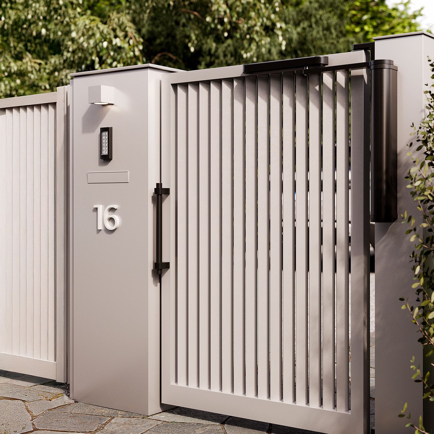 Zewnętrzne oświetlenie ścienne, sześcienne Cube Locinox 230 V AC – 55 mm, srebrne