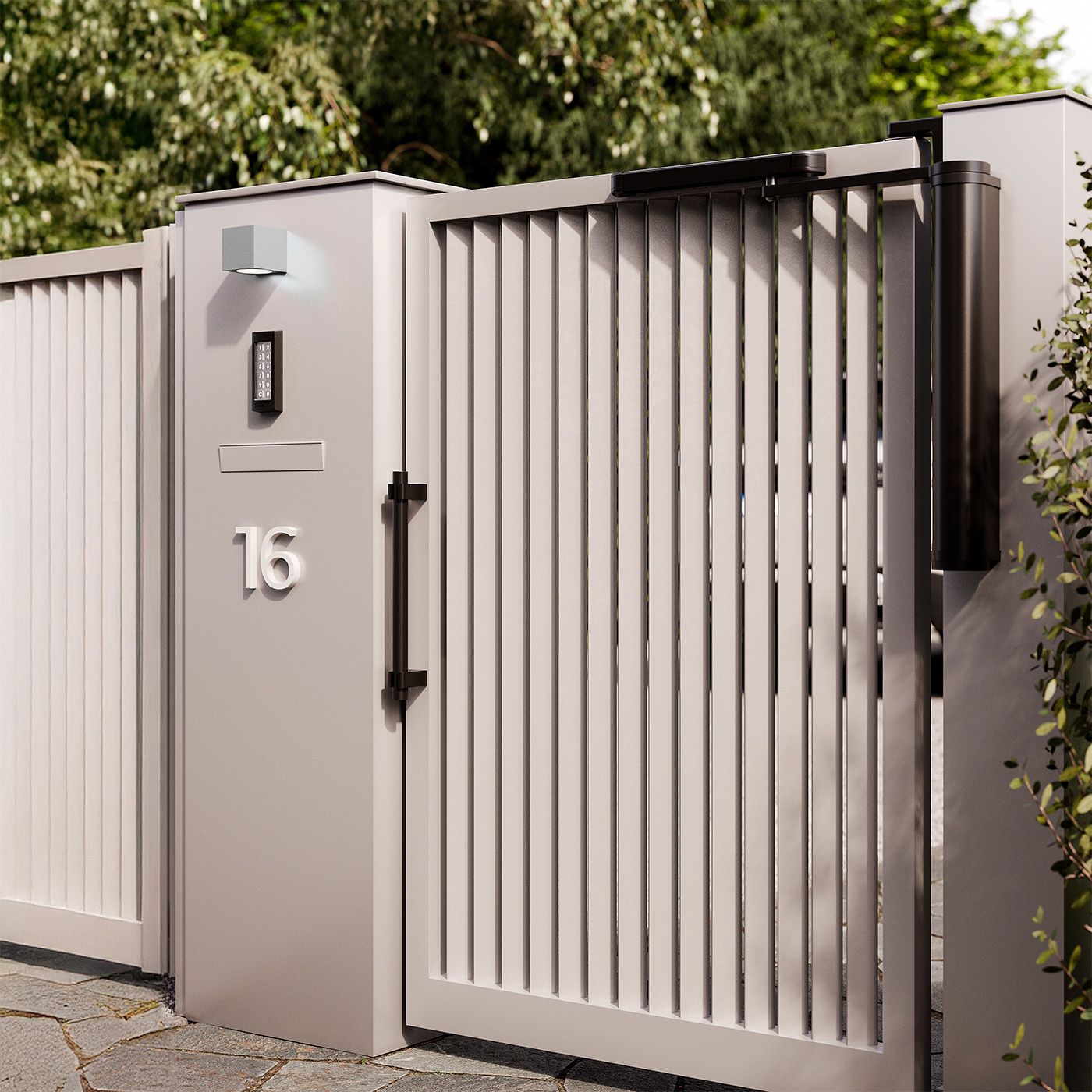 Zewnętrzne oświetlenie ścienne, sześcienne Cube Locinox 230 V AC – 75 mm, niepomalowane