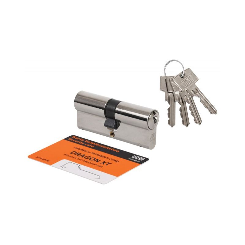Wkładka antywłamaniowa bębenkowa LOB DRAGON XT WP600-35/35 – nikiel