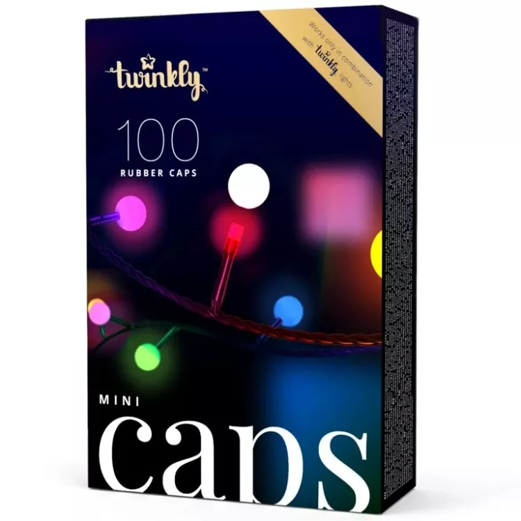 Silikonowe nakładki na lampki Twinkly MiniCaps - 100 Silicon Caps, Sphere Shaped