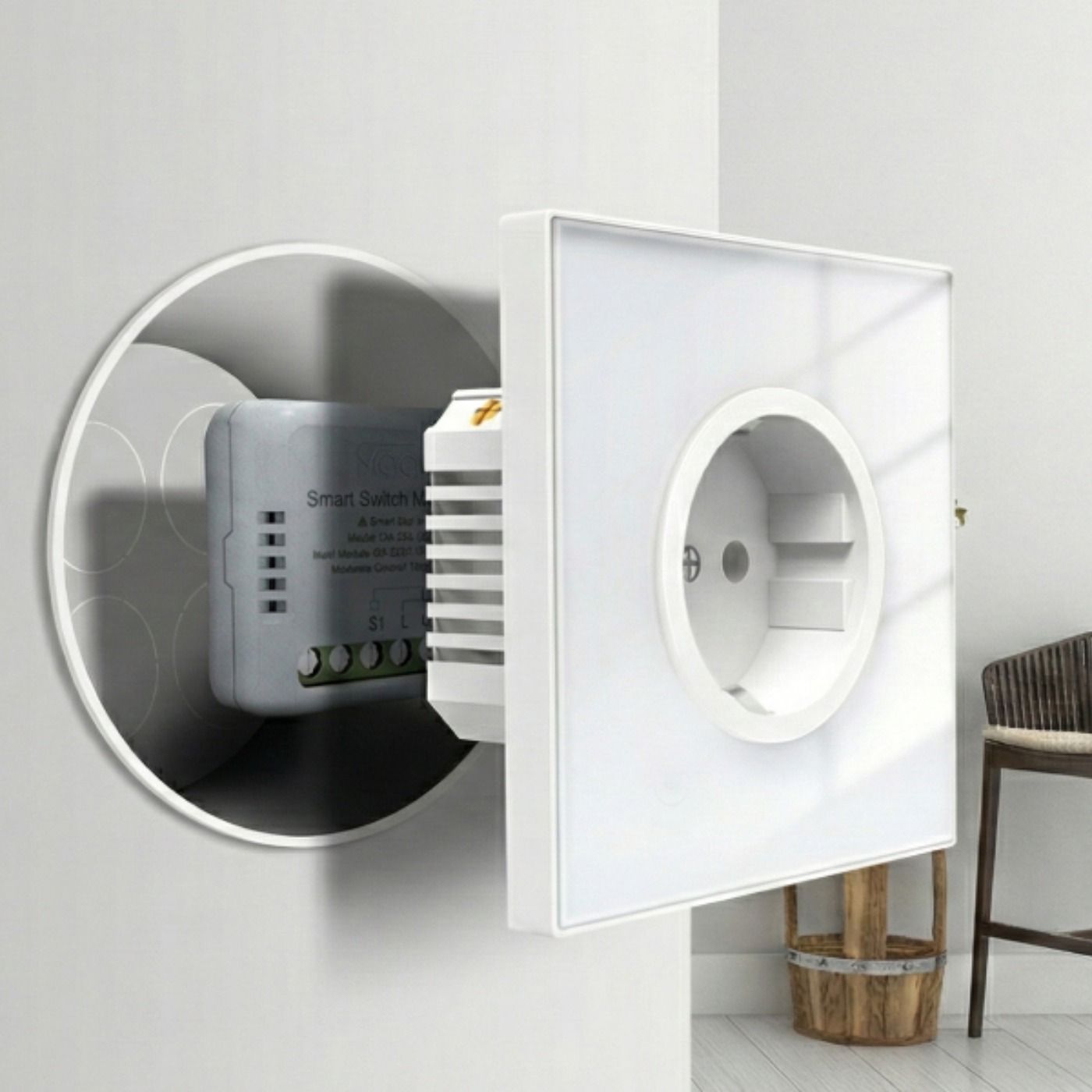 Przekaznik dopuszkowy podwójny Mini Zigbee Moes ZM-104B-M Tuya