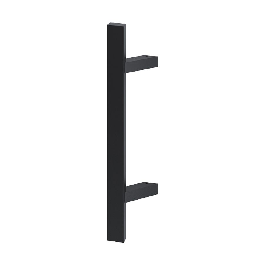 Pochwyt do drzwi jednostronny, prostokątny, mocowanie 45° - 300x50 mm (AISI304, uniwersalny, czarny)