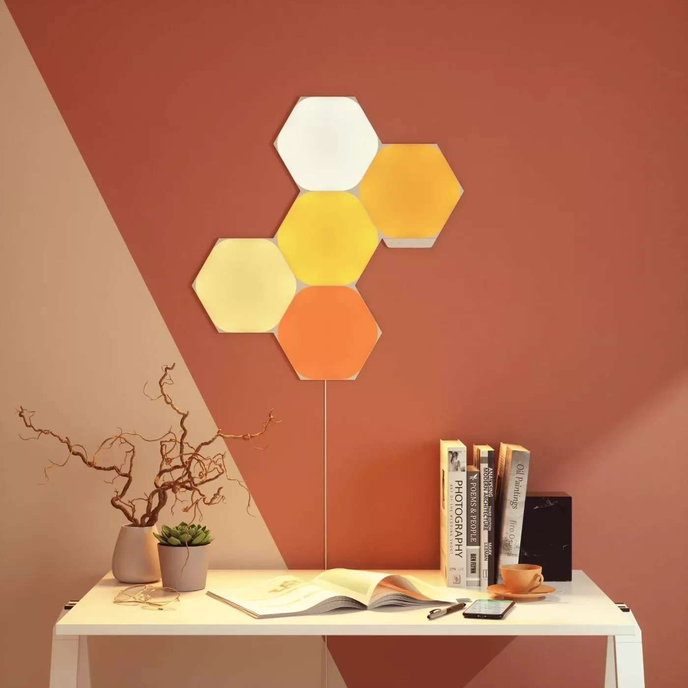 Nanoleaf Shapes Hexagons Starter Kit - panele świetlne (15 paneli, 1 kontroler)