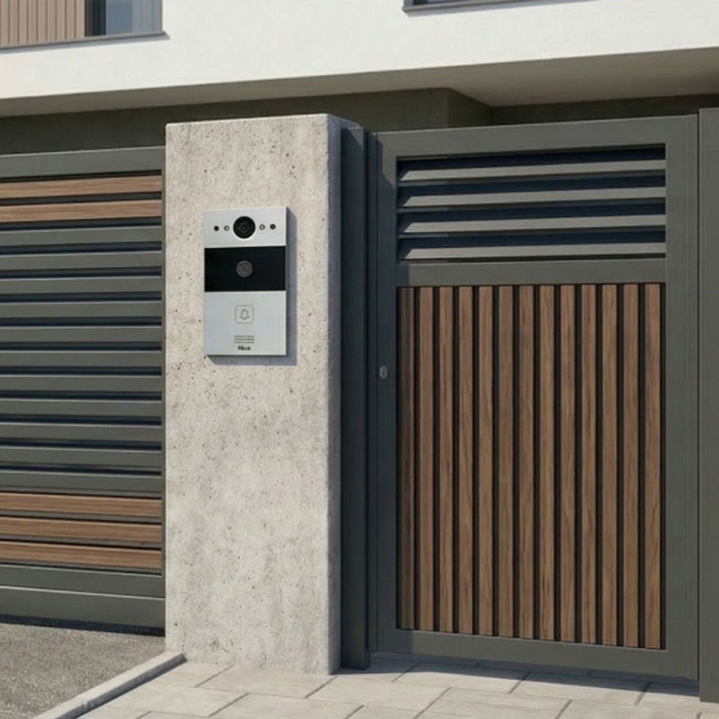 Zewnętrzny domofon IP MyBell NICE MBIP1BSTAT - z 1 przyciskiem