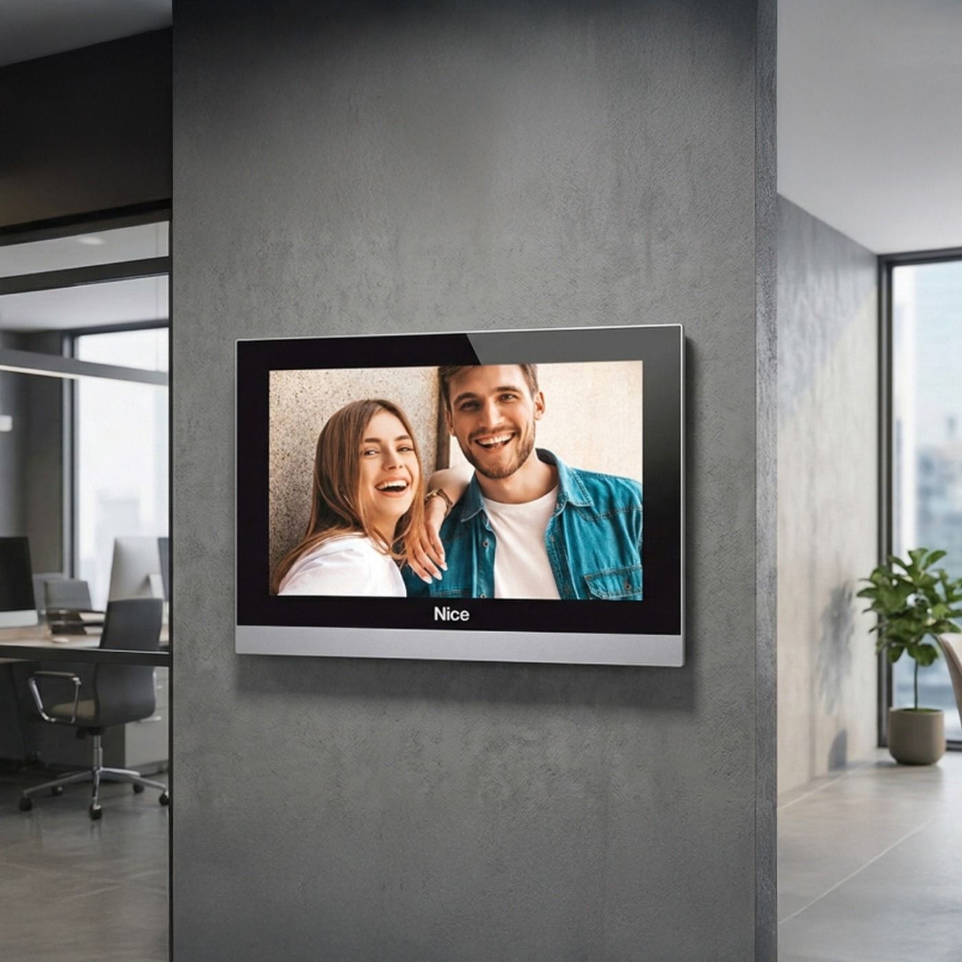 Monitor wewnętrzny NICE MyBell IP Basic MBIPMONIT - 7-calowy, PoE, Linux 