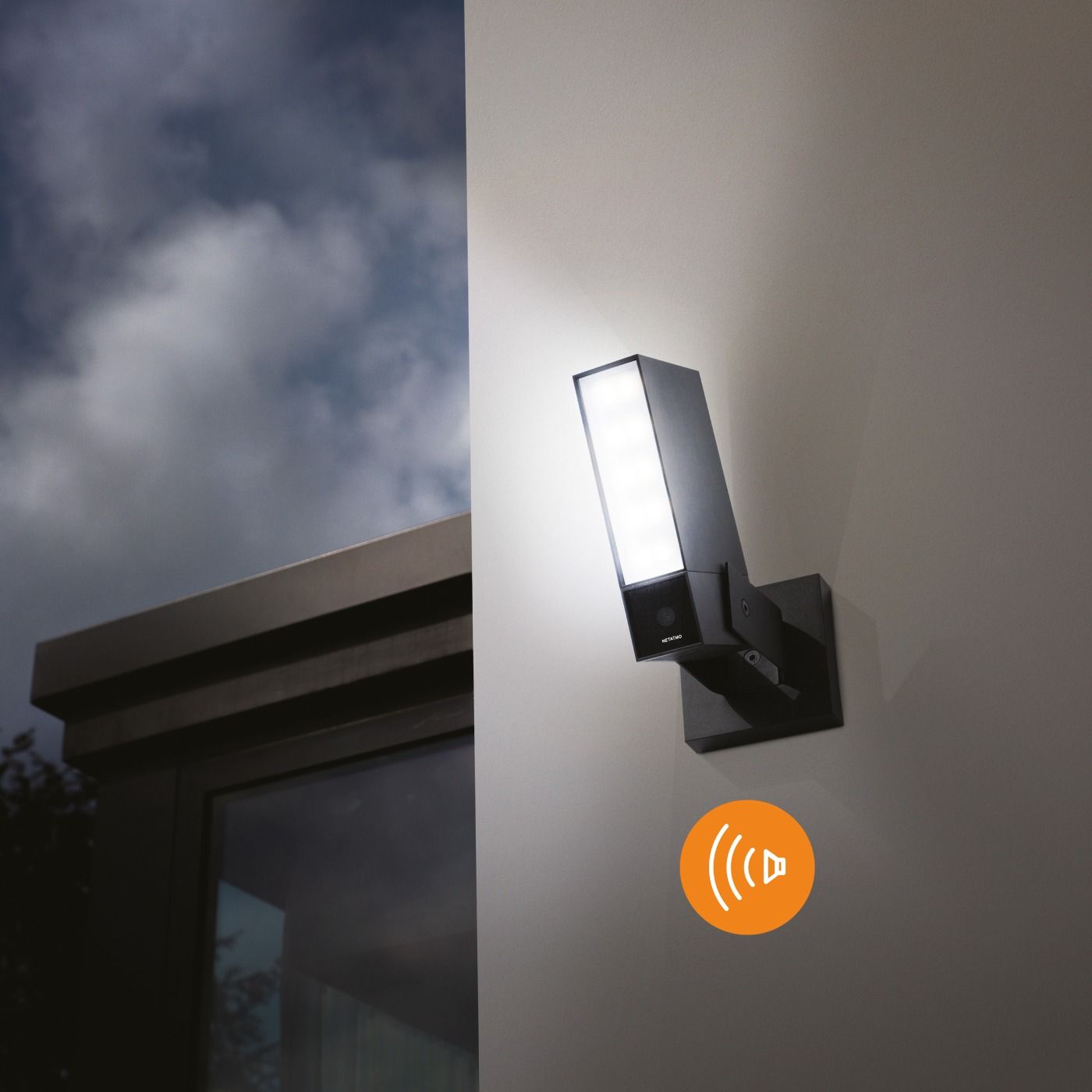 Kamera zewnętrzna z syreną Netatmo NOC-S - czarna