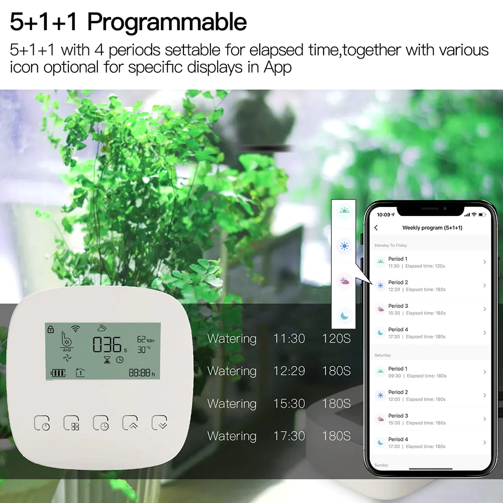 Smart timer do pompy wodnej Moes (WWP-BY-908) Tuya Wi-Fi