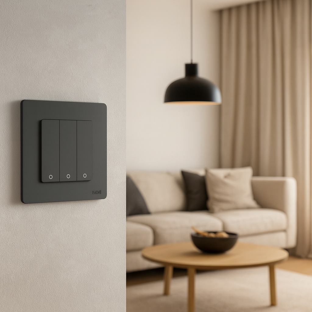 Pilot 3-kanałowy Moes (SR-ZT3-G) Szary Tuya Zigbee