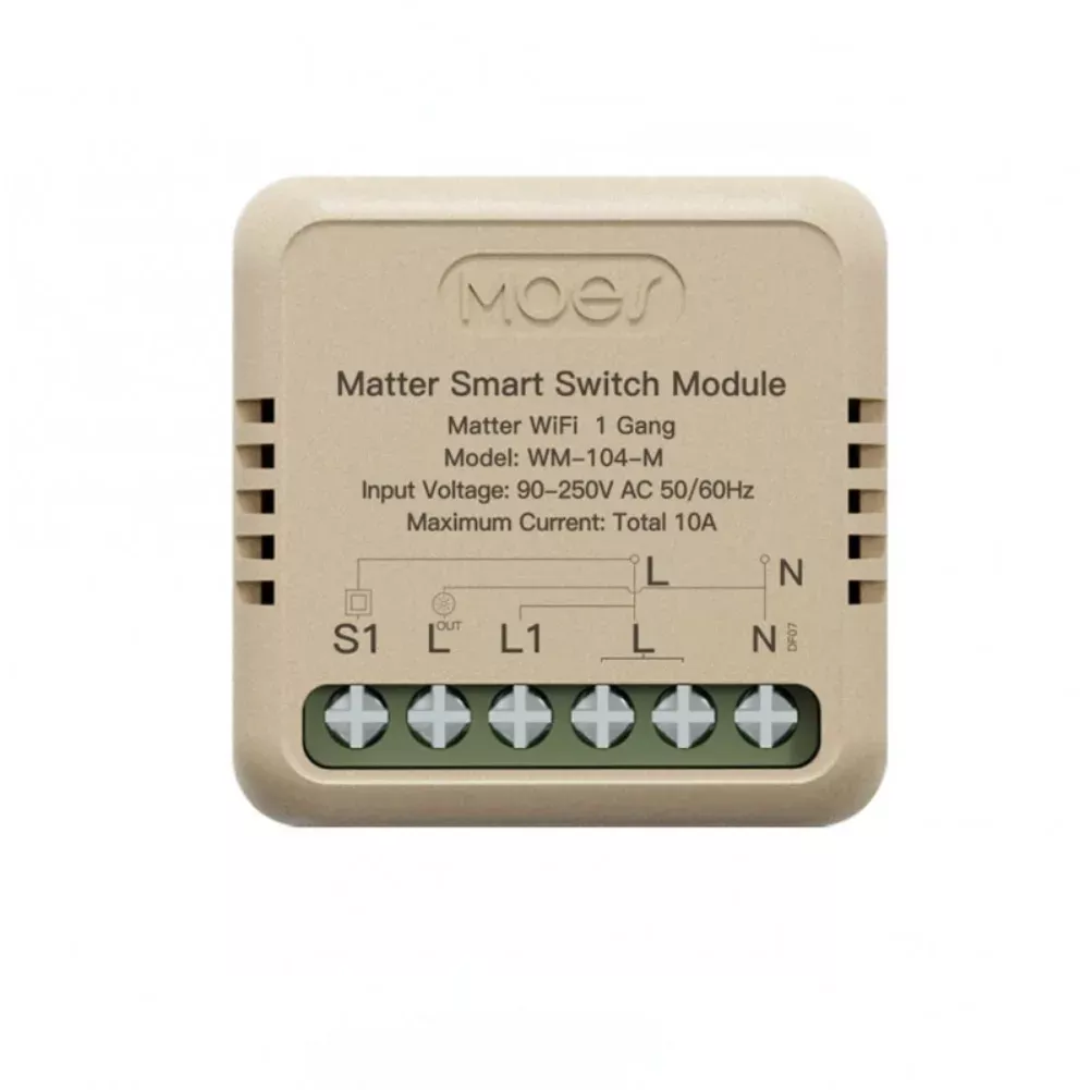 Przekaźnik 1-kanałowy Mini Moes (MWM-104-M) Matter