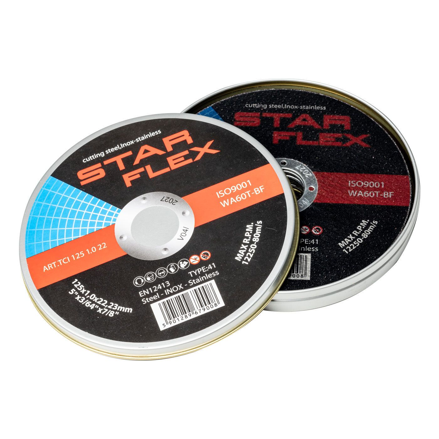 Tarcze do cięcia Star Flex TCI1251022 - T41-125-1,0 - o średnicy 125 mm i grubości 1,0 mm, zestaw 10 szt.