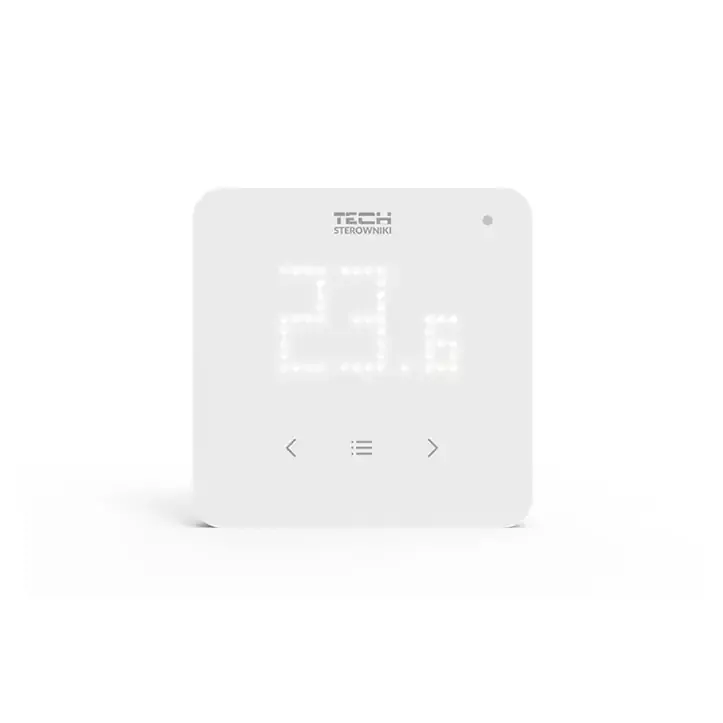 Bezprzewodowy regulator pokojowy z matrycą LED TECH R-8 LED Biały (WG.11.0745)