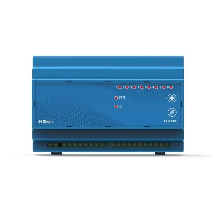 Bezprzewodowy przekaźnik na szynę DIN 8x wyjście napięciowe TechSterowniki SINUM PS-08 230 Niebieski (WG.23.0020) Bezprzewodowy przekaźnik na szynę DIN 8x wyjście napięciowe TechSterowniki SINUM PS-08 230 Niebieski (WG.23.0020)