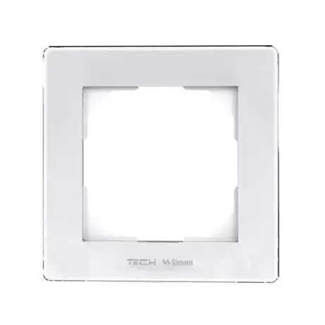 Pojedyncza ramka TechSterowniki SINUM FG-01 Biały (WG.23.0025)