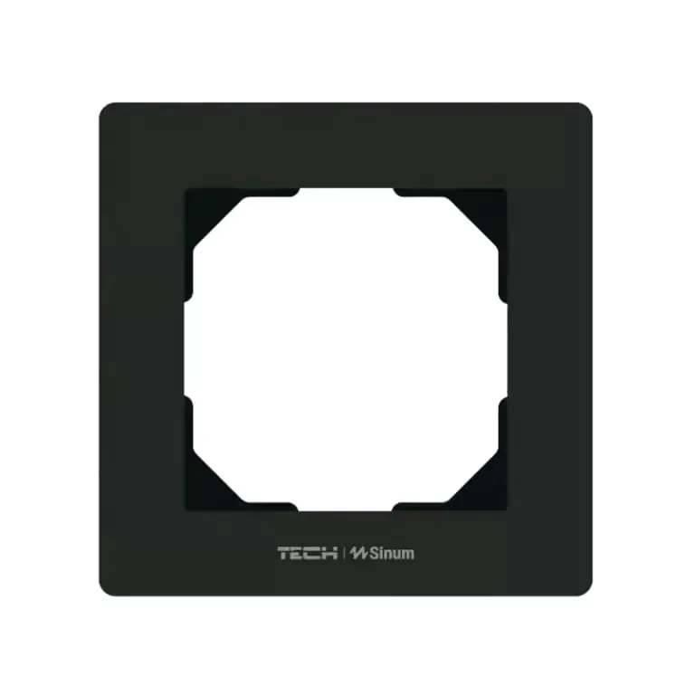 Pojedyncza ramka TechSterowniki SINUM FG-01 Czarny (WG.23.0029)