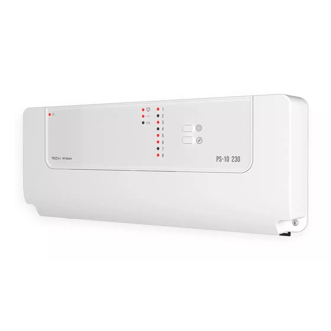 Sterownik zaworów termostatycznych bezprzewodowy TechSterowniki SINUM PS-10 230 Biały (WG.23.0044)