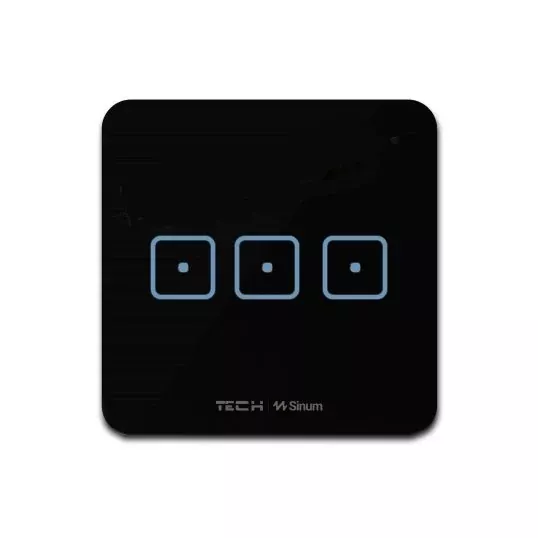 Włącznik trójpolowy TechSterowniki SINUM WS-03 Czarny (WG.23.0081)