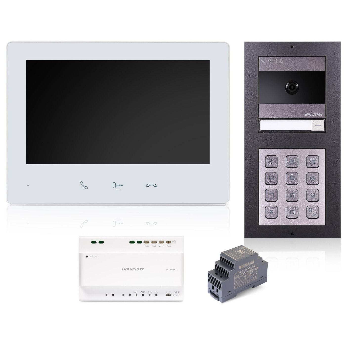 Wideodomofon HIKVISION (DS-KIS704EY-ACW2/Aluminium)