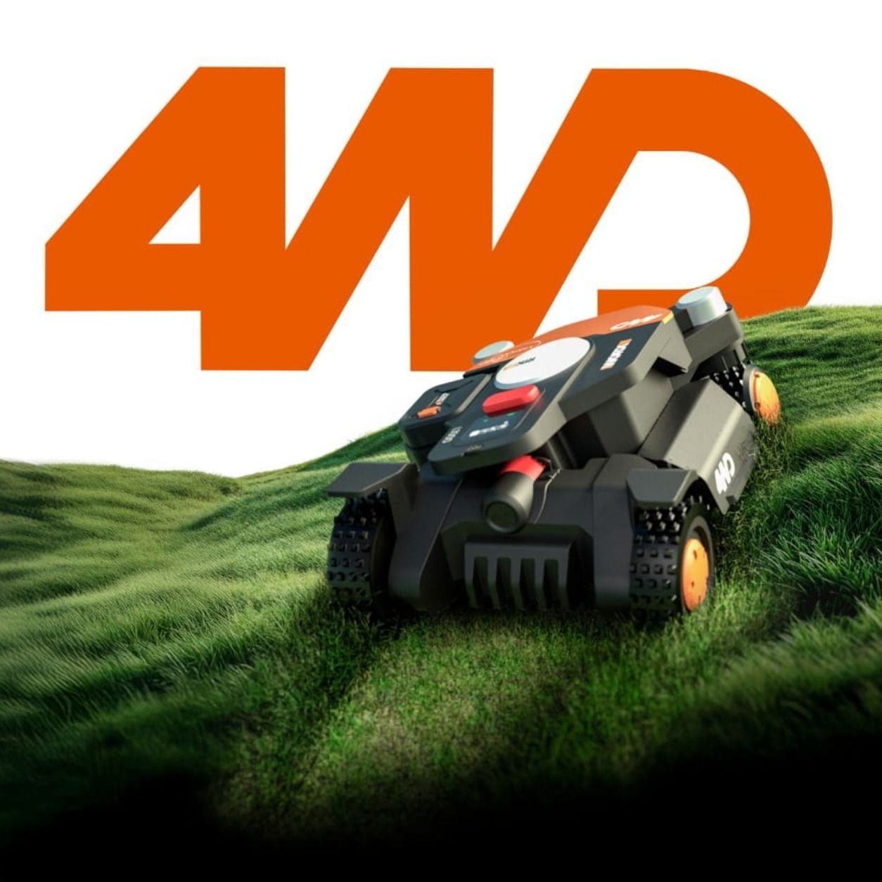 Zestaw robot koszący WORX Landroid Vision Cloud WR344E - 4000m², 4WD stereo+RTK CTO+Light incl + Garaż WORX WA0828