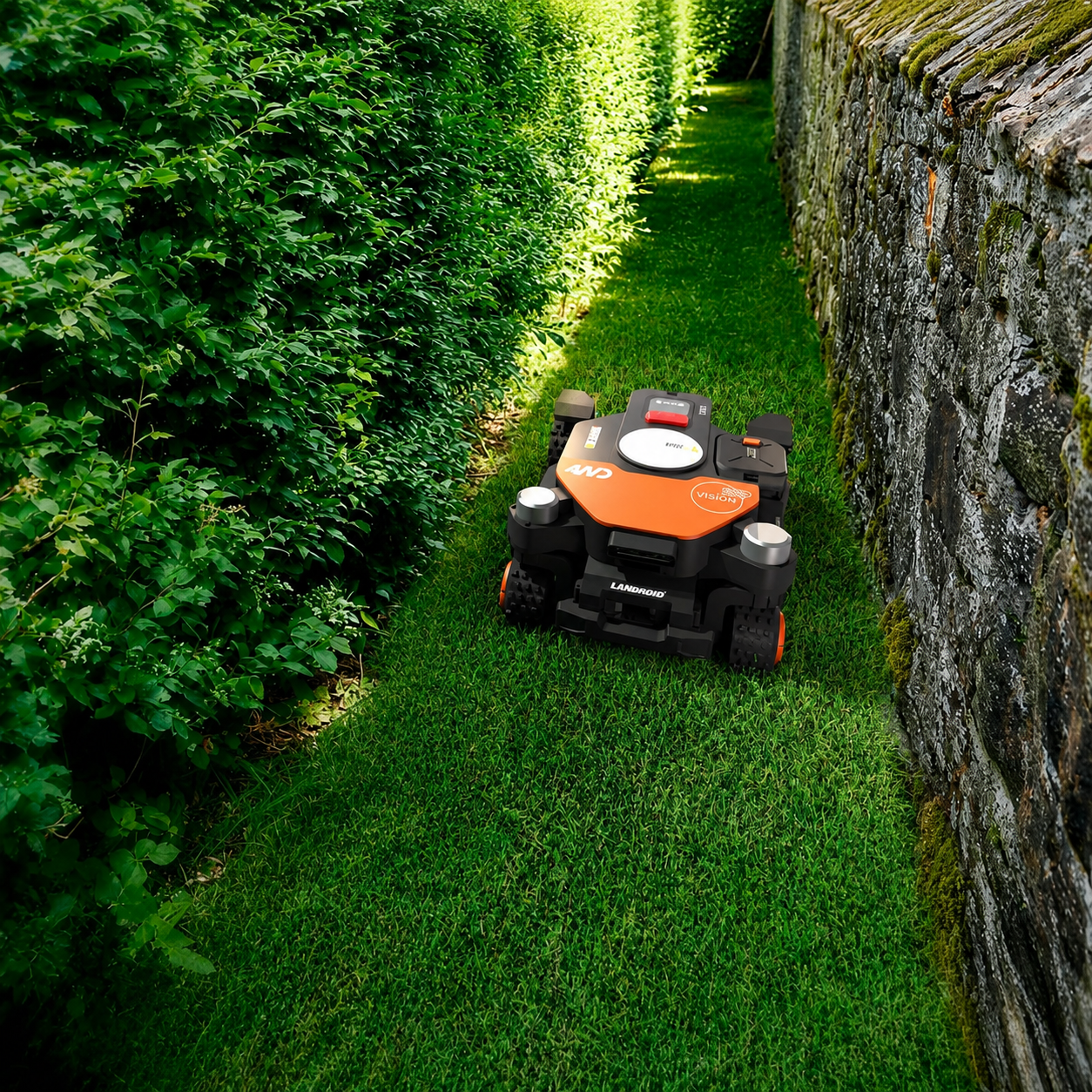 Robot koszący WORX Landroid Vision Cloud WR341E - 1000m², 4WD stereo camera, RTK