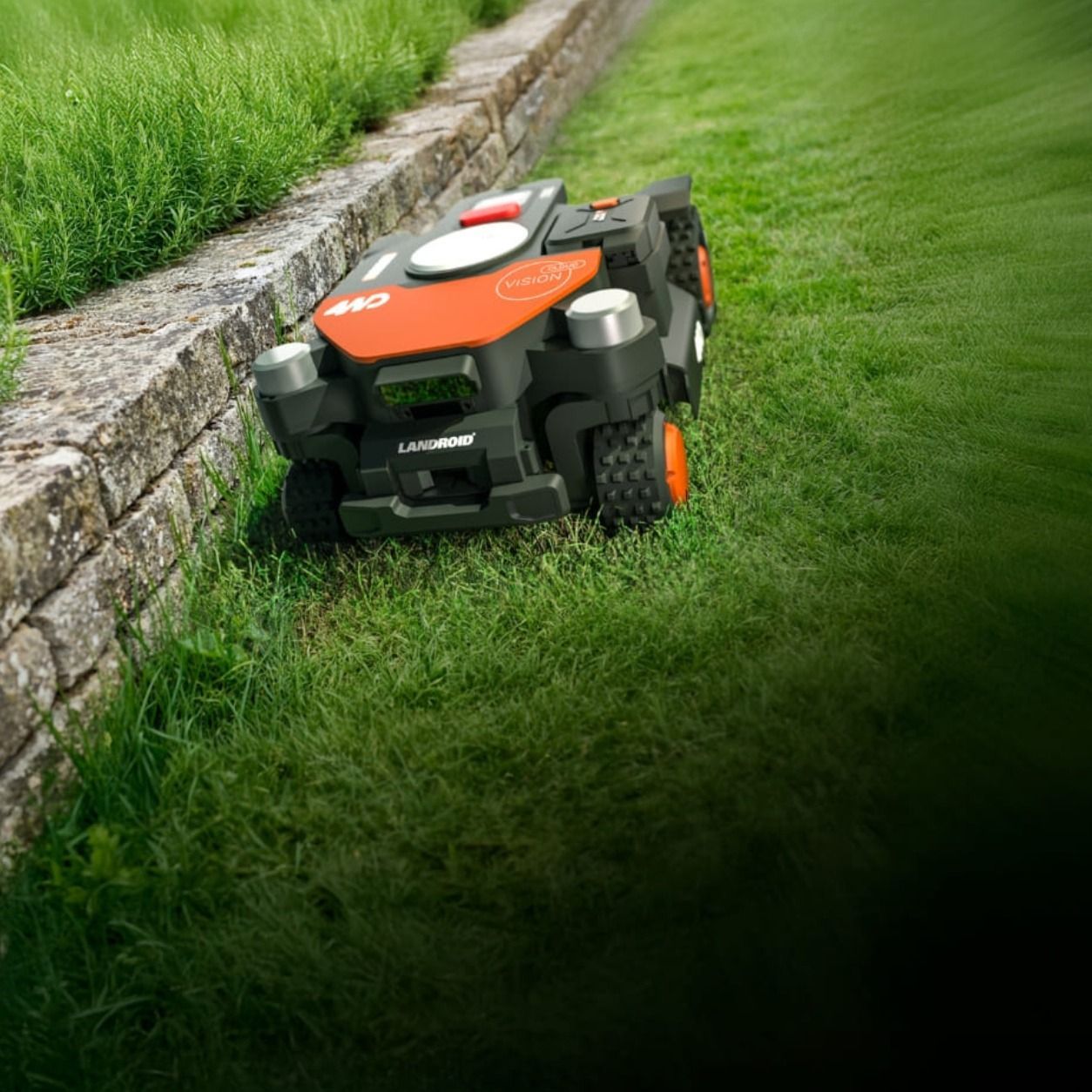 Zestaw robot koszący WORX Landroid Vision Cloud WR341E - 1000m², 4WD stereo camera, RTK + Garaż WORX WA0828