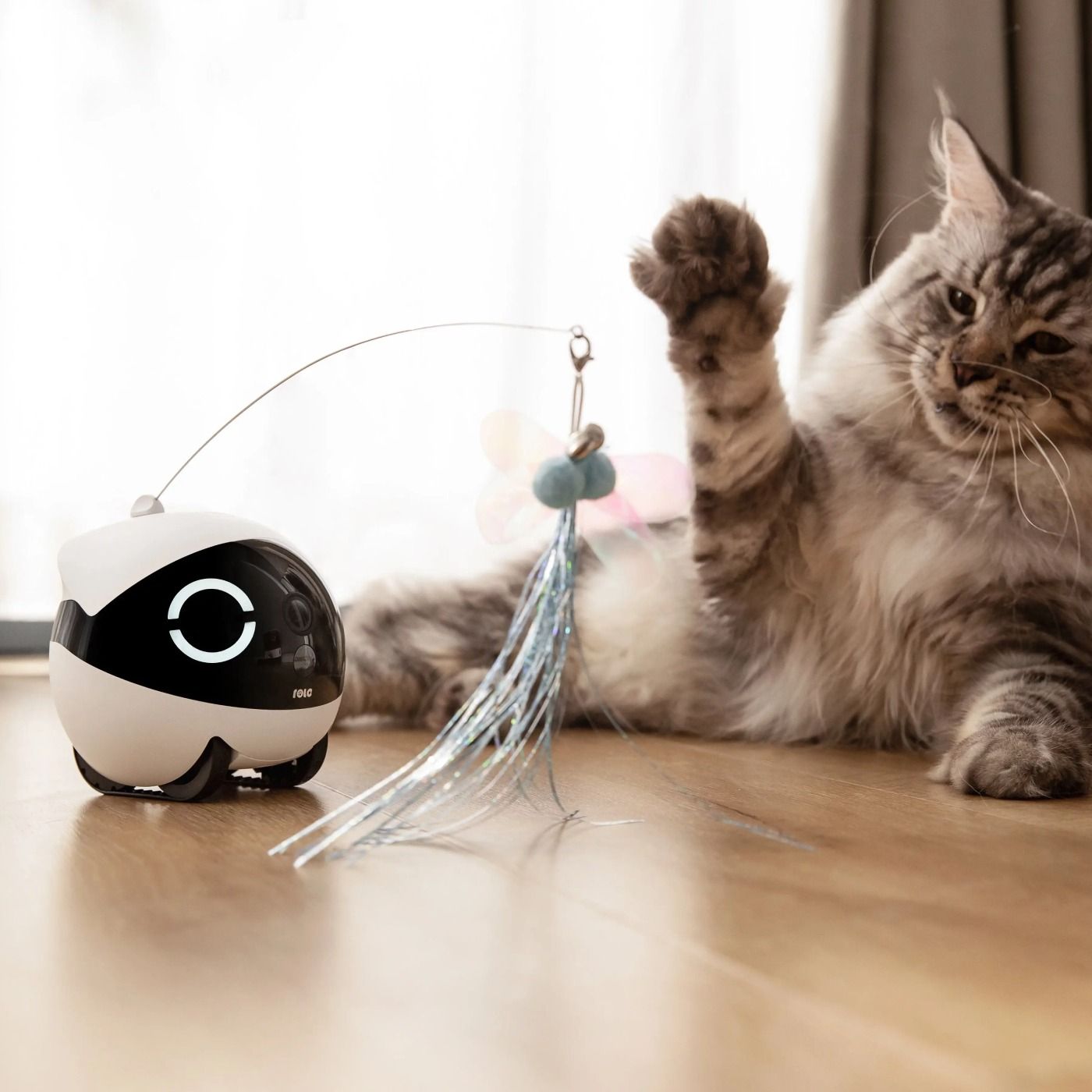 EnaBot Rola Cat Teaser - dodatkowe zabawki dla kota do robota Rola Mini