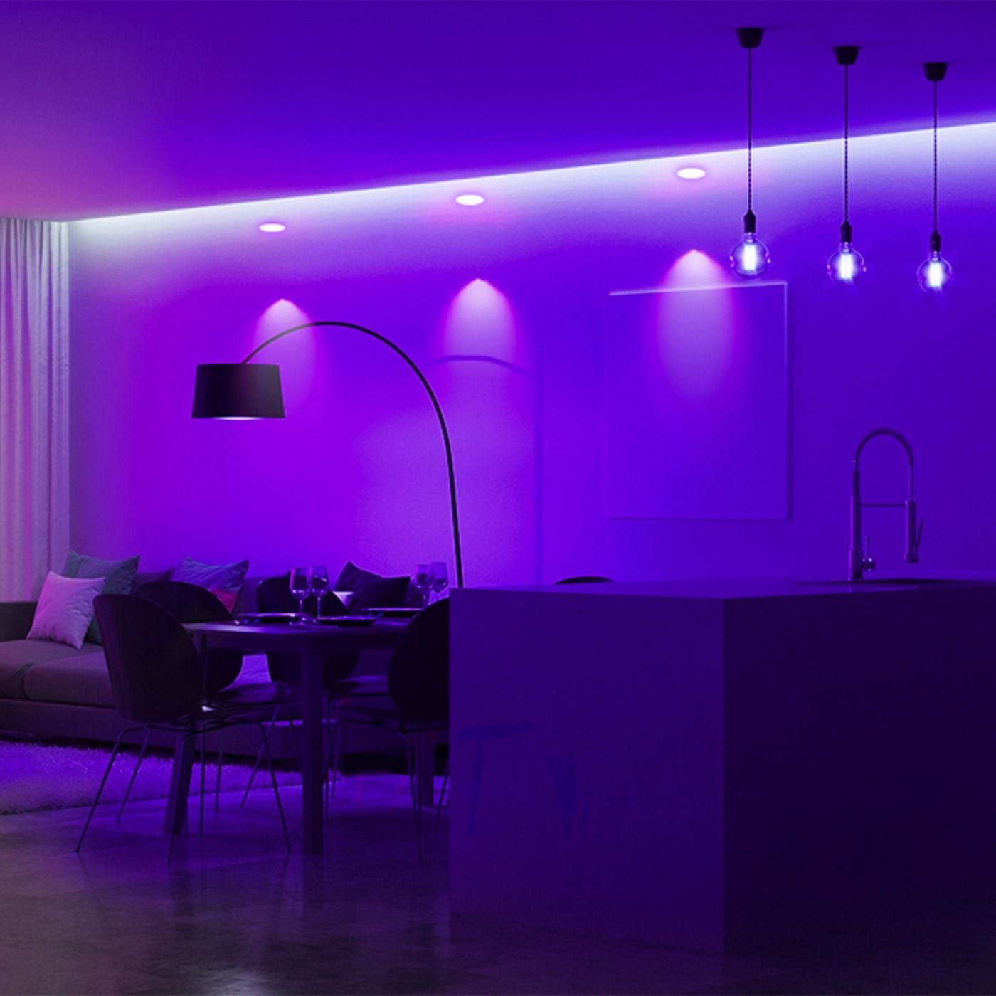 Zestaw inteligentnych żarówek Yeelight W1 GU10 - kolor, 4szt