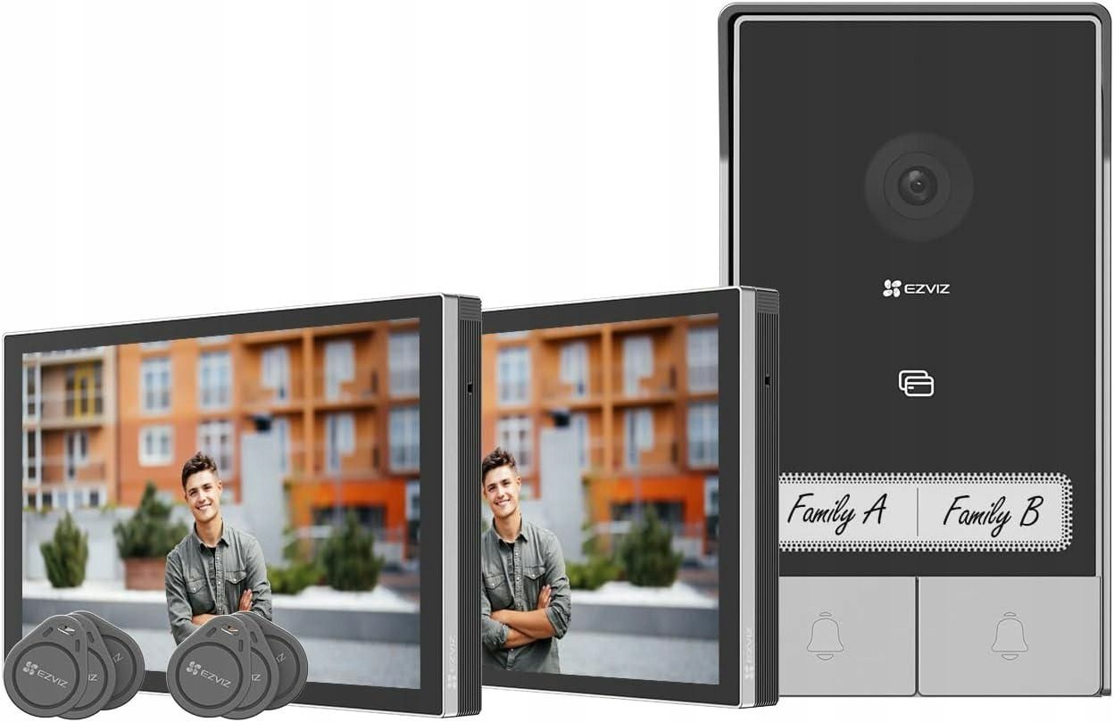 Wideodomofon Ezviz HP7 Wi-Fi z dwoma monitorami