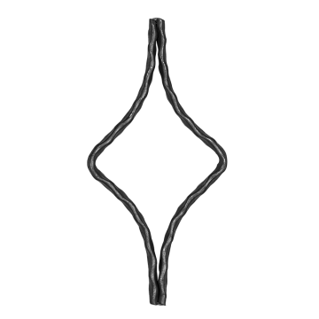 Element kuty spiralny fakturowany 12x6 mm H200 x L100 mm