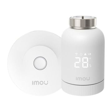 Głowica termostatyczna w zestawie z inteligentną bramką IMOU KIT/TRV1-2