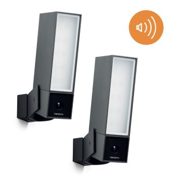 Zestaw 2 kamer zewnętrznych Netatmo NOC-S - z syreną, czarne