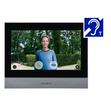 Wewnętrzna stacja wideodomofonowa IP DoorBird A1104T z ekranem dotykowym 7" stal nierdzewna V4A polerowana na wysoki połysk z powłoką PVD chrom