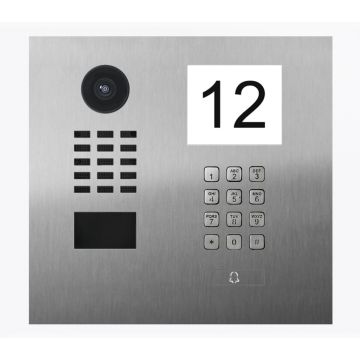 Wideodomofon IP Doorbird D2101IKH - do domu jednorodzinnego, z podświetlaną tabliczką na numer domu